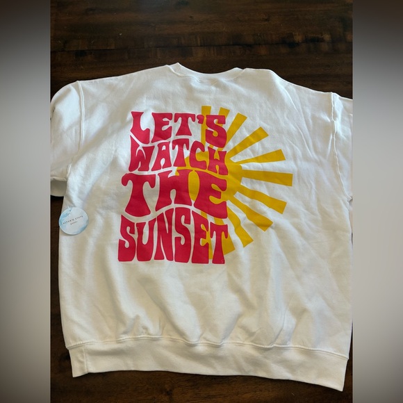 Altar'd State Tops - Altar’d State Crewneck Sweatshirt Women’s Large XL Let’s Watch The Sunset New